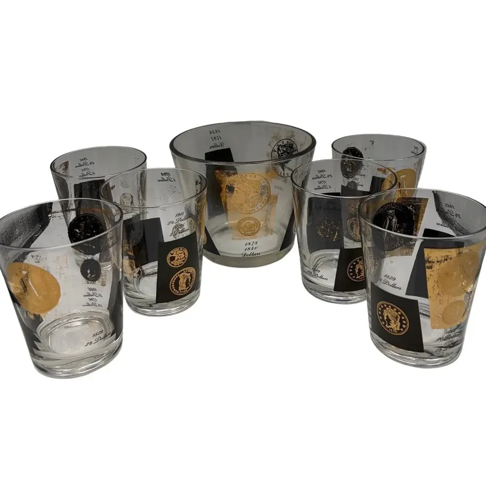 Vintage 1960 Mid-Century Modern Bar Set